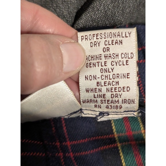 VTG Susan Bristol Plaid Maxi Skirt Sz 14 Navy Green 90s Academia Tartan Heritage - Picture 10 of 10